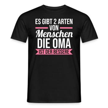 Großmutter Großmama Omi Oma - Männer T-Shirt - Schwarz - Vorne - AI Model Male 178 light (178cm)