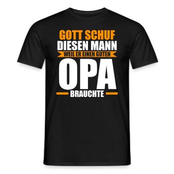 Großvater Großpapa Opi Opa - Männer T-Shirt - Schwarz - Vorne - AI Model Male 178 light (178cm)