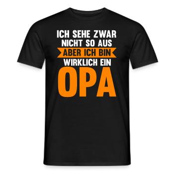 Großvater Großpapa Opi Opa - Männer T-Shirt - Schwarz - Vorne - AI Model Male 178 light (178cm)