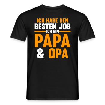 Großvater Großpapa Opi Opa - Männer T-Shirt - Schwarz - Vorne - AI Model Male 178 light (178cm)