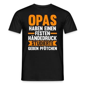 Großvater Großpapa Opi Opa - Männer T-Shirt - Schwarz - Vorne - AI Model Male 178 light (178cm)