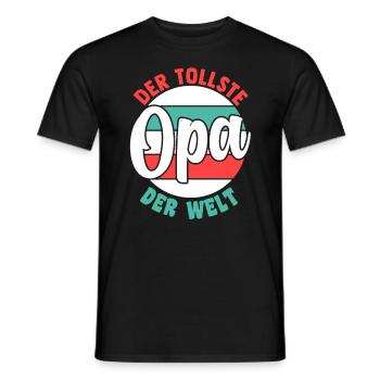 Großvater Großpapa Opi Opa - Männer T-Shirt - Schwarz - Vorne - AI Model Male 178 light (178cm)