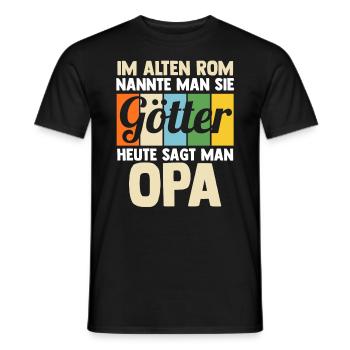 Großvater Großpapa Opi Opa - Männer T-Shirt - Schwarz - Vorne - AI Model Male 178 light (178cm)