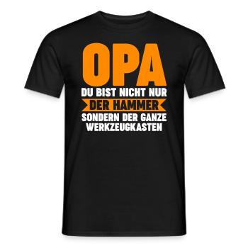 Großvater Großpapa Opi Opa - Männer T-Shirt - Schwarz - Vorne - AI Model Male 178 light (178cm)