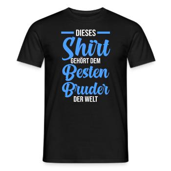 Bester Bruder der Welt - Männer T-Shirt - Schwarz - Vorne - AI Model Male 178 light (178cm)