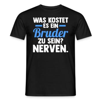 Geschwister Familie Brüder Bruder - Männer T-Shirt - Schwarz - Vorne - AI Model Male 178 light (178cm)