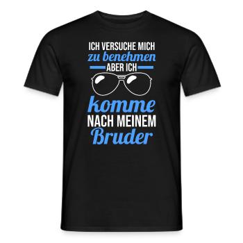 Geschwister Familie Brüder Bruder - Männer T-Shirt - Schwarz - Vorne - AI Model Male 178 light (178cm)