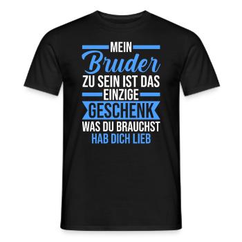 Geschwister Familie Brüder Bruder - Männer T-Shirt - Schwarz - Vorne - AI Model Male 178 light (178cm)