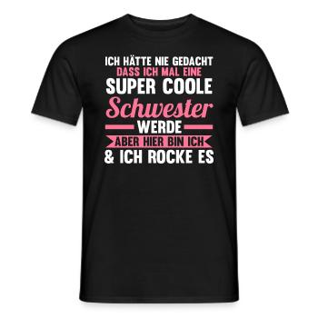 Geschwister Familie Schwestern Schwester - Männer T-Shirt - Schwarz - Vorne - AI Model Male 178 light (178cm)