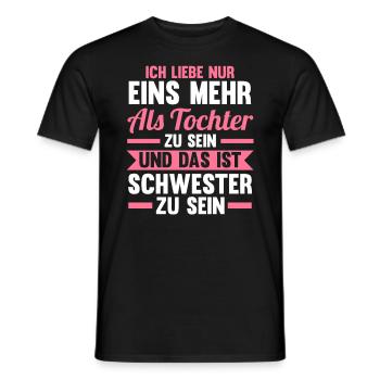 Geschwister Familie Schwestern Schwester - Männer T-Shirt - Schwarz - Vorne - AI Model Male 178 light (178cm)