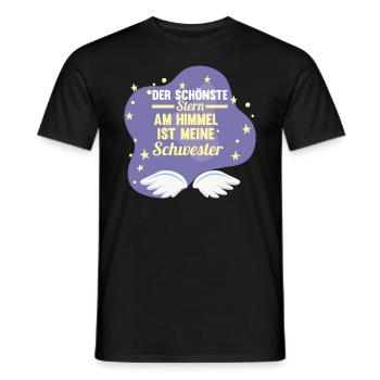 Geschwister Familie Schwestern Schwester - Männer T-Shirt - Schwarz - Vorne - AI Model Male 178 light (178cm)