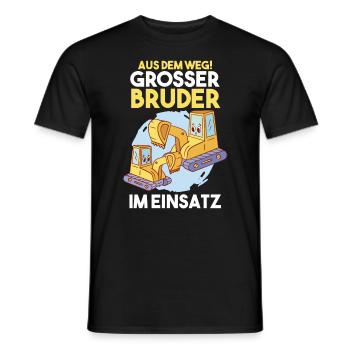 Dabbing Baggerfahrer Bagger Bruder - Männer T-Shirt - Schwarz - Vorne - AI Model Male 178 light (178cm)