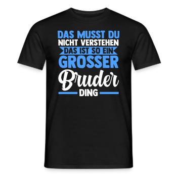 Geschwister Familie Brüder Bruder - Männer T-Shirt - Schwarz - Vorne - AI Model Male 178 light (178cm)