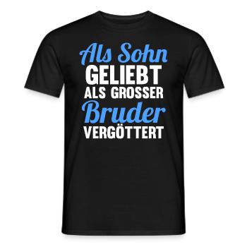 Geschwister Sohn Familie Brüder Bruder - Männer T-Shirt - Schwarz - Vorne - AI Model Male 178 light (178cm)