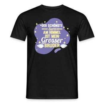 Geschwister Familie SchwesterBrüder Bruder - Männer T-Shirt - Schwarz - Vorne - AI Model Male 178 light (178cm)