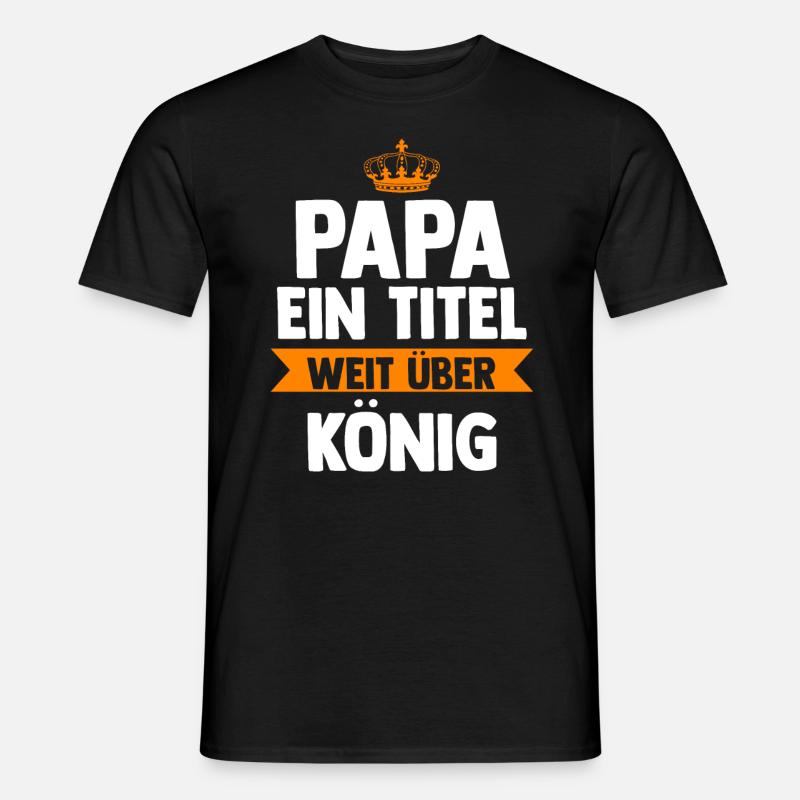 Vater Papi Papa - Männer T-Shirt - Schwarz