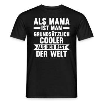 Mutter Coole Mama - Männer T-Shirt - Schwarz - Vorne - AI Model Male 178 light (178cm)