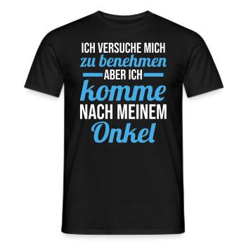 Patenonkel Nichte Neffe Onkel - Männer T-Shirt - Schwarz - Vorne - AI Model Male 178 light (178cm)