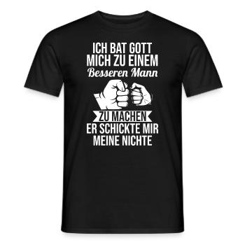 Patenonkel Pate Onkel - Männer T-Shirt - Schwarz - Vorne - AI Model Male 178 light (178cm)