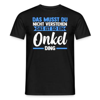Patenonkel Pate Onkel - Männer T-Shirt - Schwarz - Vorne - AI Model Male 178 light (178cm)