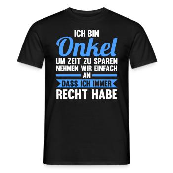 Patenonkel Pate Onkel - Männer T-Shirt - Schwarz - Vorne - AI Model Male 178 light (178cm)