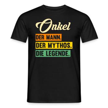 Patenonkel Pate Onkel - Männer T-Shirt - Schwarz - Vorne - AI Model Male 178 light (178cm)