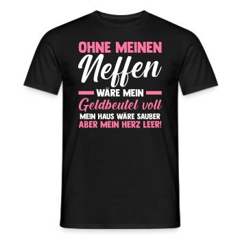 Patinntante Patin Neffen Tante - Männer T-Shirt - Schwarz - Vorne - AI Model Male 178 light (178cm)