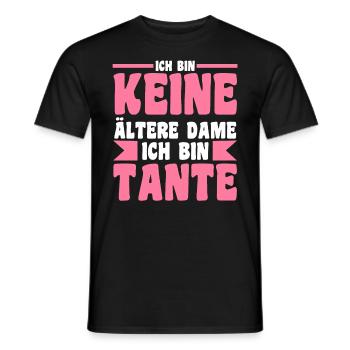 Patinntante Patin Tante - Männer T-Shirt - Schwarz - Vorne - AI Model Male 178 light (178cm)