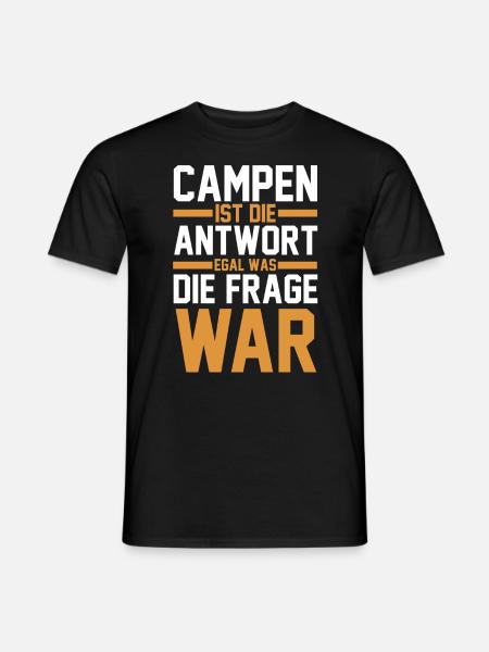Wohnmobil Wohnwagen Caravan Camper Camping - Männer T-Shirt - Schwarz