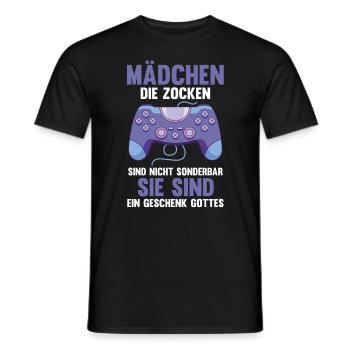 Gaming Zocken Zocker Gamer - Männer T-Shirt - Schwarz - Vorne - AI Model Male 178 light (178cm)