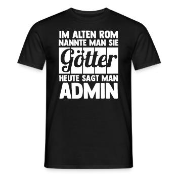 Administrator Informatiker Programmierer Admin - Männer T-Shirt - Schwarz - Vorne - AI Model Male 178 light (178cm)