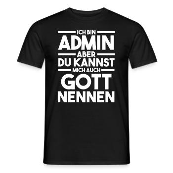 Informatiker Programmierer Admin Administrator - Männer T-Shirt - Schwarz - Vorne - AI Model Male 178 light (178cm)