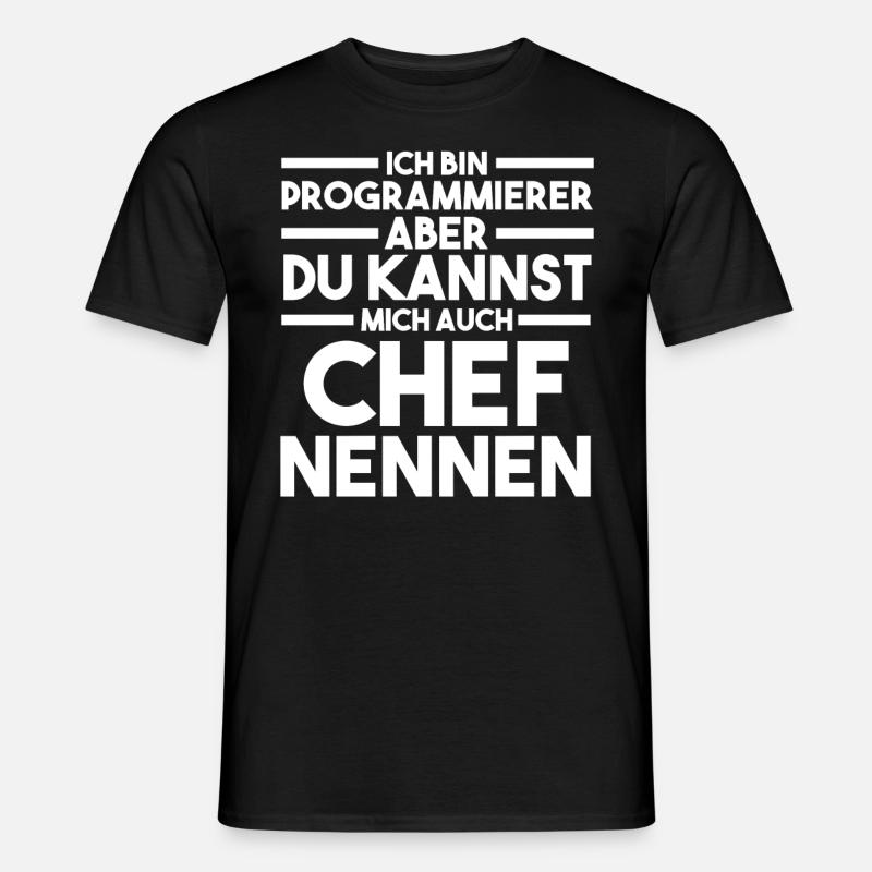 Programmieren Entwickler Coder Programmierer - Männer T-Shirt - Schwarz
