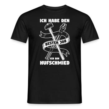 Hufbeschlagschmied Pferdeschmied Hufschmied - Männer T-Shirt - Schwarz - Vorne - AI Model Male 178 light (178cm)