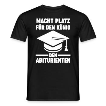 Abiturient Abifeier Abi König Abitur - Männer T-Shirt - Schwarz - Vorne - AI Model Male 178 light (178cm)