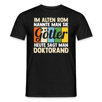 Doktor Abschluss Doktorand Promotion Doktortitel - Männer T-Shirt - Schwarz - Vorne - AI Model Male 178 light (178cm)
