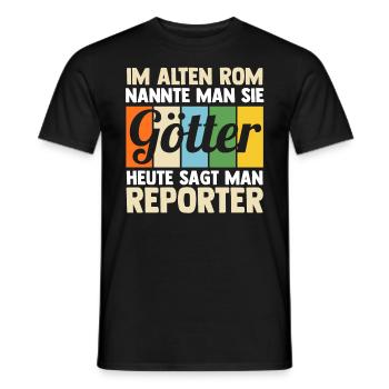 Journalistik Journalist Reporter - Männer T-Shirt - Schwarz - Vorne - AI Model Male 178 light (178cm)