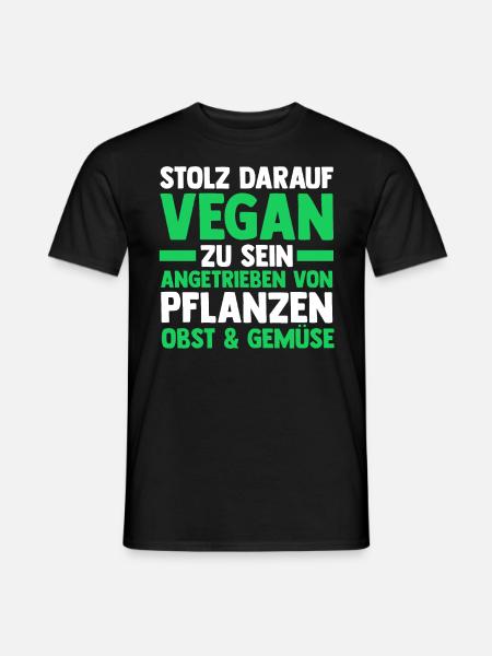 Fleischlos Vegan Pflanzlich Veganer - Männer T-Shirt - Schwarz
