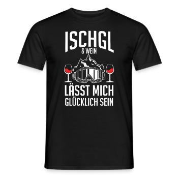 Apres Ski Party Skiurlaub Skifahrer Ischgl - Männer T-Shirt - Schwarz - Vorne - AI Model Male 178 light (178cm)