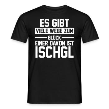 Apres Ski Party Skiurlaub Skifahrer Ischgl - Männer T-Shirt - Schwarz - Vorne - AI Model Male 178 light (178cm)