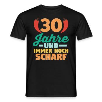 Dreißig Dreißigster 30 Jahre Geburtstag - Männer T-Shirt - Schwarz - Vorne - AI Model Male 178 light (178cm)