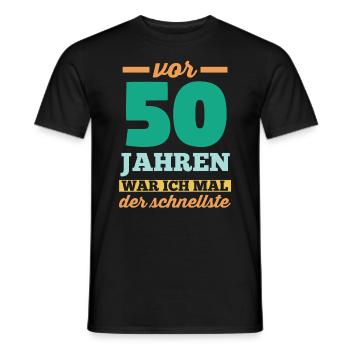 Fünfzig 50 Jahre Fünfzigster Geburtstag - Männer T-Shirt - Schwarz - Vorne - AI Model Male 178 light (178cm)