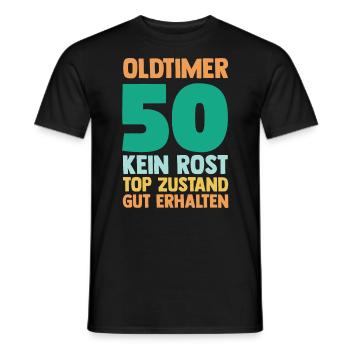 Fünfzig 50 Jahre Fünfzigster Geburtstag - Männer T-Shirt - Schwarz - Vorne - AI Model Male 178 light (178cm)