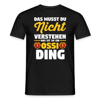 Ostdeutschland Ossi Deutschland DDR - Männer T-Shirt - Schwarz - Vorne - AI Model Male 178 light (178cm)