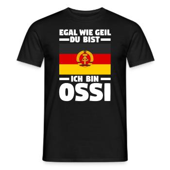 Ostdeutschland Ossi Deutschland DDR - Männer T-Shirt - Schwarz - Vorne - AI Model Male 178 light (178cm)
