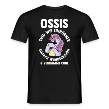 Einhorn Ostdeutschland Ossi Deutschland DDR - Männer T-Shirt - Schwarz - Vorne - AI Model Male 178 light (178cm)