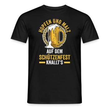Schützenverein Bier Schützenfest - Männer T-Shirt - Schwarz - Vorne - AI Model Male 178 light (178cm)
