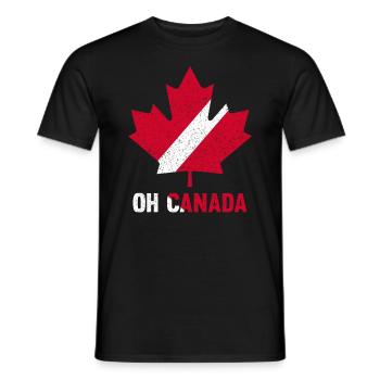 Ach Kanada - Männer T-Shirt - Schwarz - Vorne - AI Model Male 178 light (178cm)