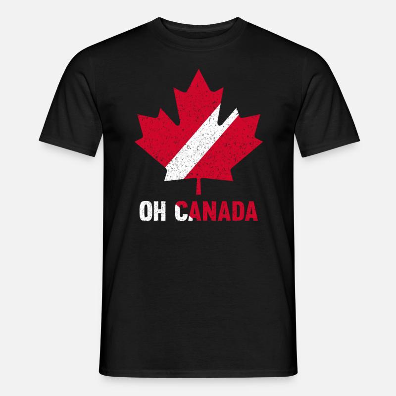 Ach Kanada - Männer T-Shirt - Schwarz