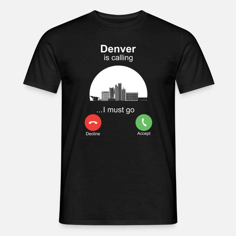 Denver is Calling - Männer T-Shirt - Schwarz